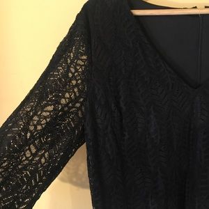 Karl Lagerfeld Paris Black Lace Dress